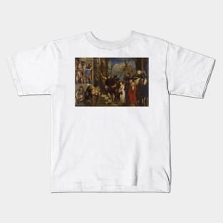 Ecce Homo by Titian Kids T-Shirt